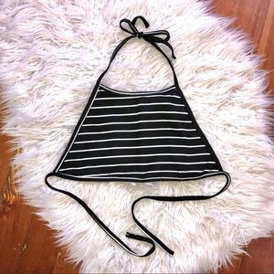 Striped American Apparel strappy halter